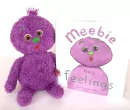 Meebie Mini  and Meebie Has Feelings (book) by Orkid Toys